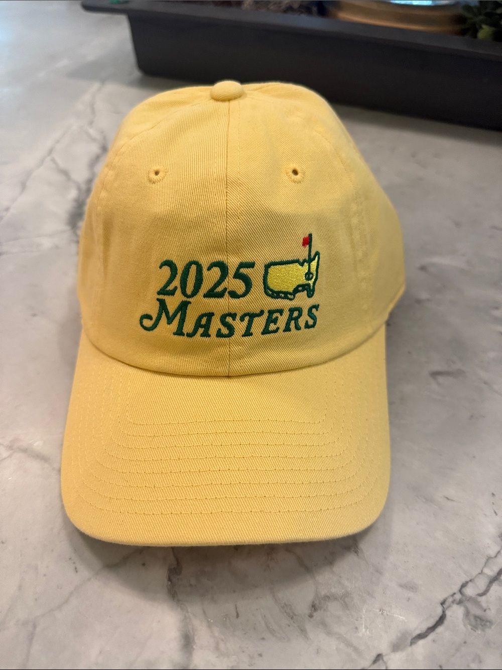 Masters Yellow Embroidered 2025 Golf Hat